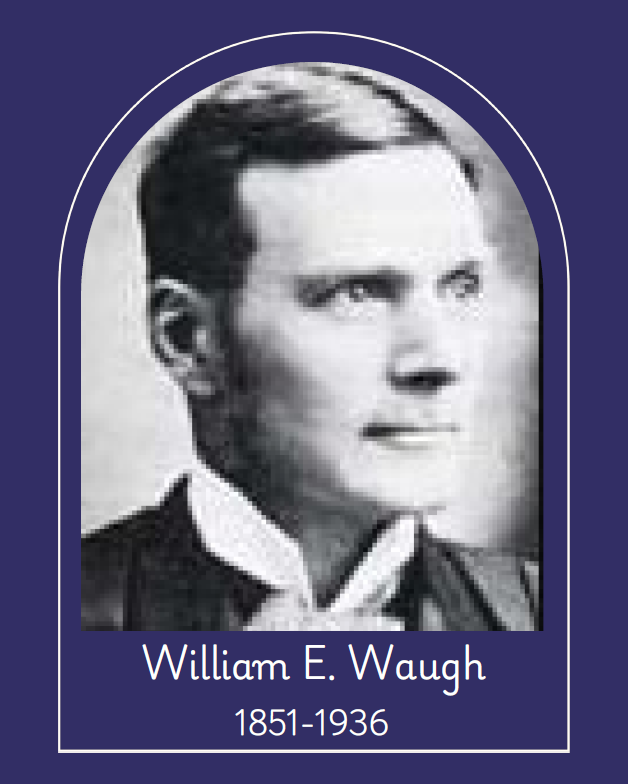 Portrait of Dr. William E. Waugh, no glasses, clean shaven